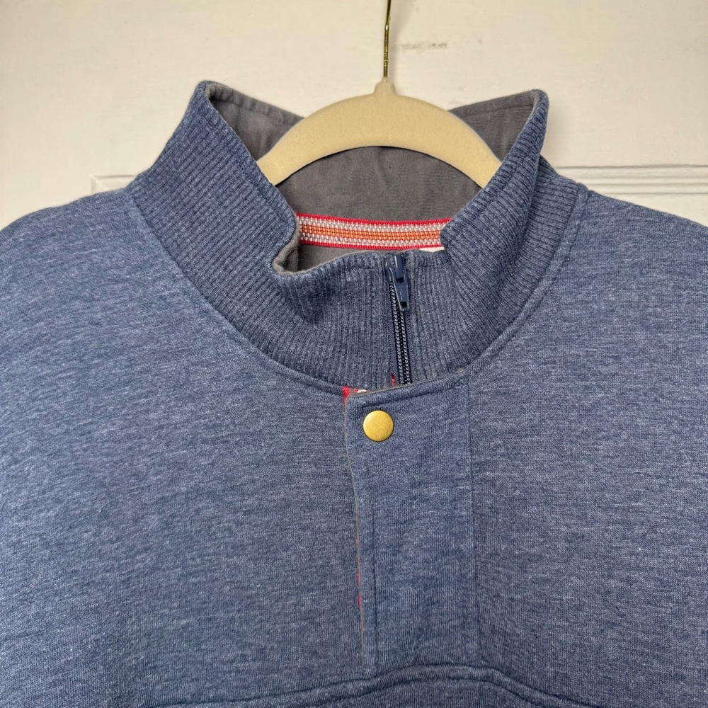 Orvis Signature Quarter Zip Snap Pullover Navy Blue XXL - Picture 6 of 13